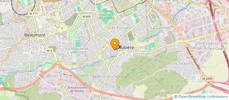 localisation de l'entreprise SCI DE LA RUE DE LA GAITE  PERIGNAT-LES-SARLIEVE