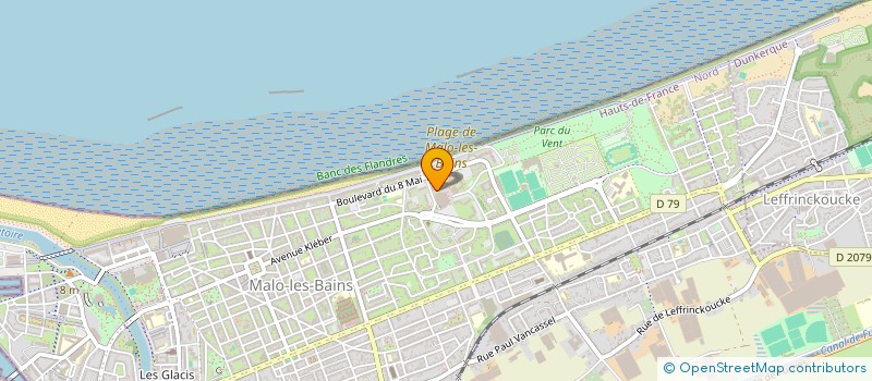 localisation de l'entreprise SCI  DE LA RUE DE LA GIRONDE à DUNKERQUE