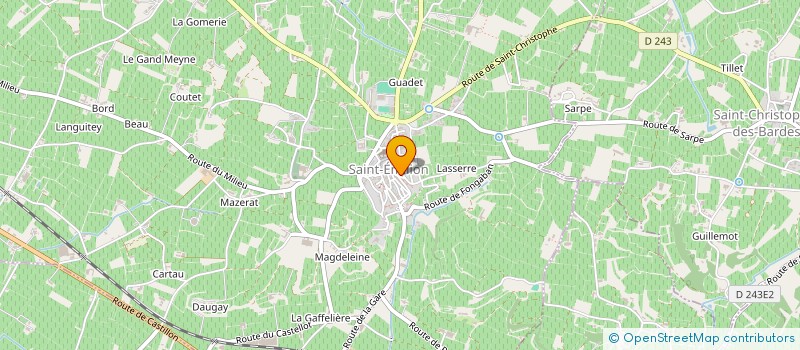 localisation de l'entreprise SCI DE LA RUE DE LA LIBERTE  SAINT-EMILION