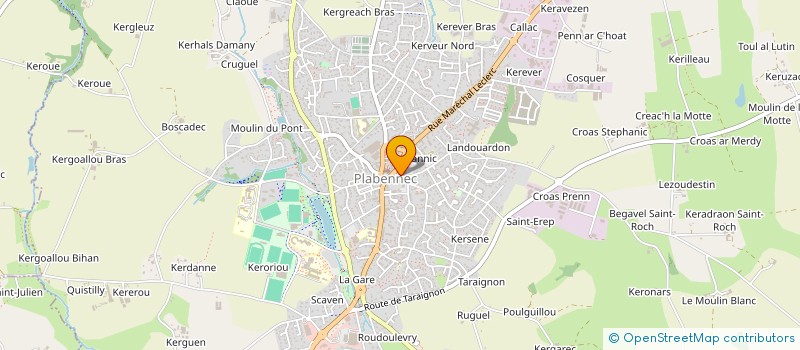 localisation de l'entreprise SCI DE LA RUE DE LA MAIRIE  PLABENNEC