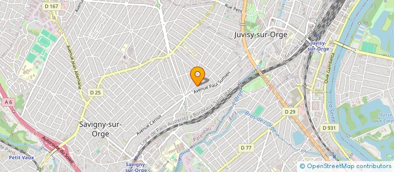 localisation de l'entreprise SCI DE LA RUE DE LA MUTUALITE à JUVISY-SUR-ORGE