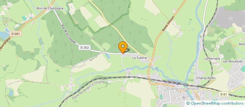 localisation de l'entreprise SCI DE LA RUE DE LA PAIX  ETANG-SUR-ARROUX