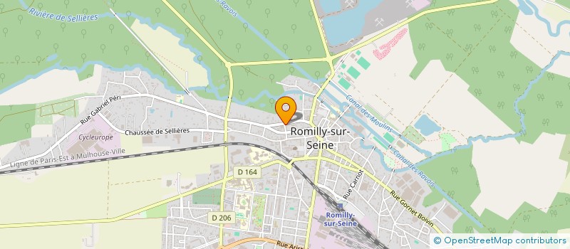 localisation de l'entreprise SCI DE LA RUE DE LA PAIX OUEST à ROMILLY-SUR-SEINE
