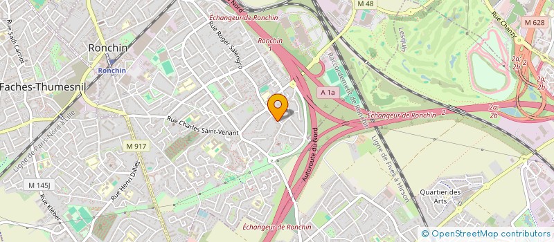 localisation de l'entreprise SCI DE LA RUE DE LA PREVOYANCE  RONCHIN