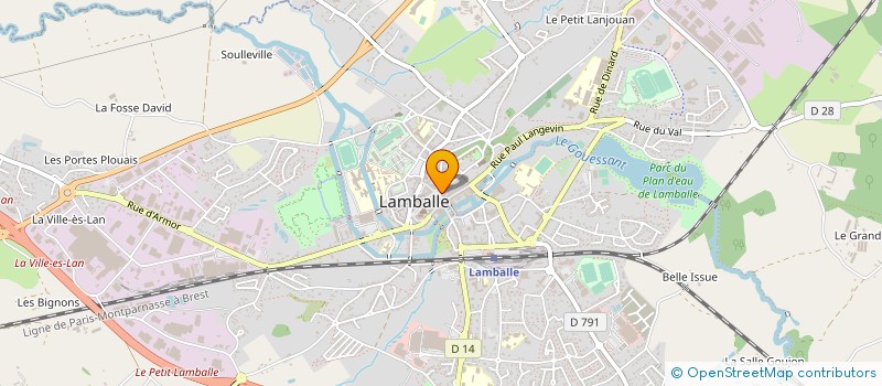 localisation de l'entreprise SCI DE LA RUE DE LA PUISAYE  LAMBALLE-ARMOR