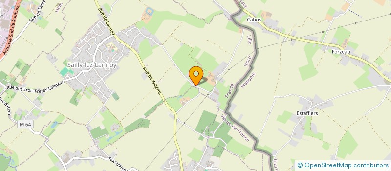 localisation de l'entreprise SCI DE LA RUE DE LILLE  SAILLY-LEZ-LANNOY