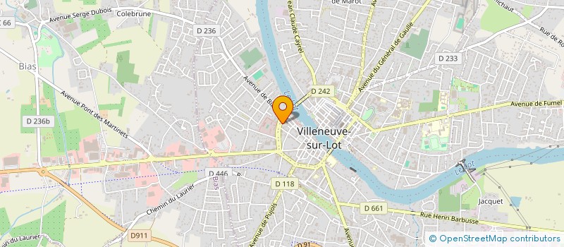 localisation de l'entreprise SCI  DE LA RUE DE METZ  VILLENEUVE-SUR-LOT