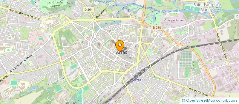 localisation de l'entreprise SCI DE LA RUE DE PARIS à ARRAS