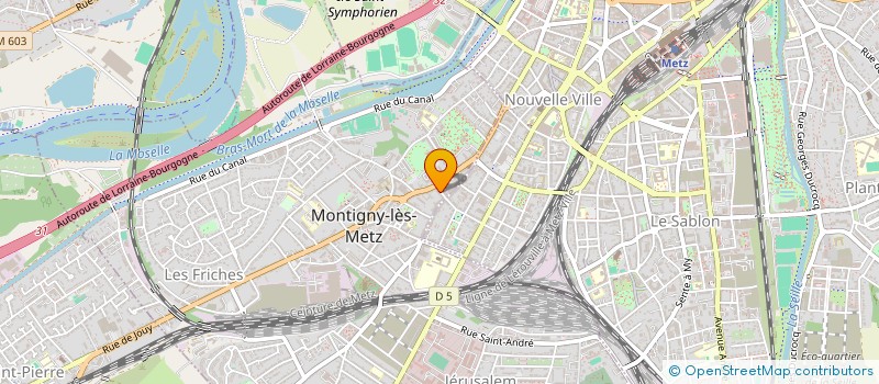localisation de l'entreprise SCI DE LA RUE DE PARIS à MONTIGNY-LES-METZ