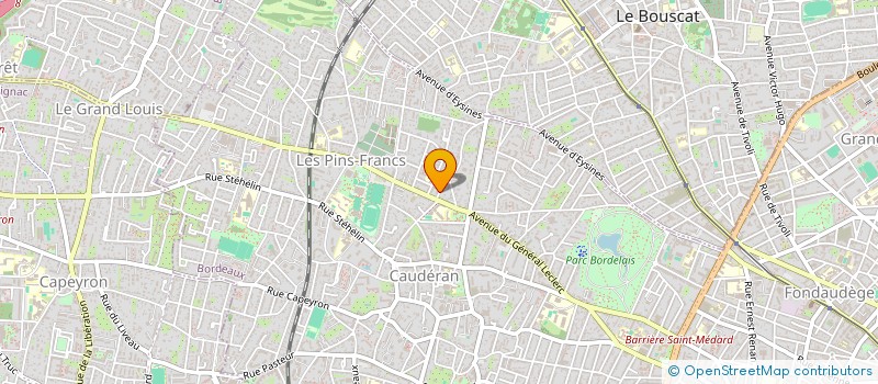 localisation de l'entreprise SCI DE LA RUE DE PAUILLAC  BORDEAUX