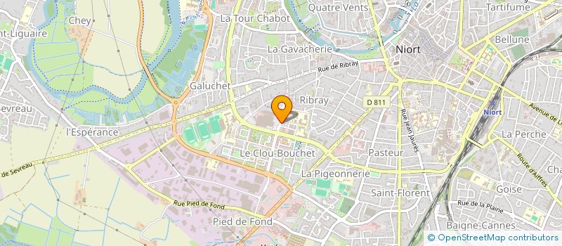 localisation de l'entreprise SCI DE LA RUE DE PIERRE à NIORT