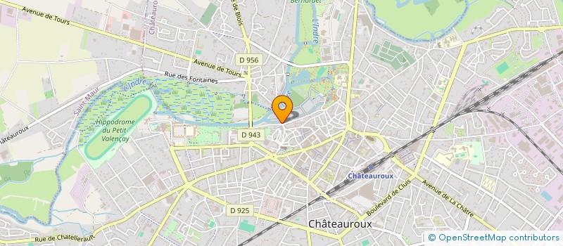localisation de l'entreprise SCI DE LA RUE DE SALLES à CHATEAUROUX