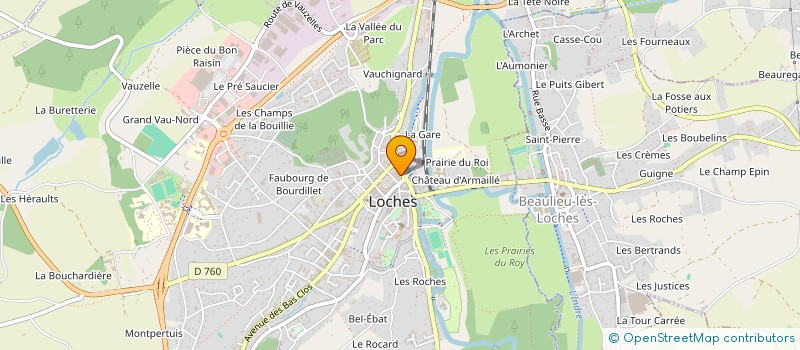 localisation de l'entreprise SCI DE LA RUE DE TOUR  LOCHES