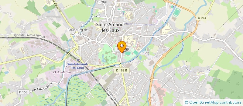 localisation de l'entreprise SCI DE LA RUE DE VALENCIENNES  SAINT-AMAND-LES-EAUX