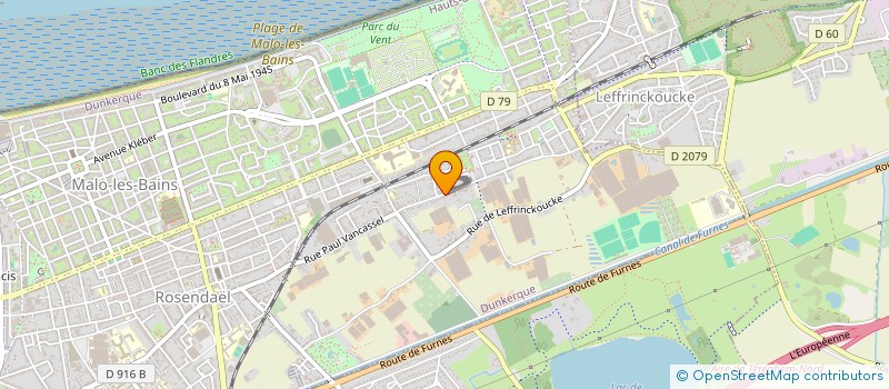 localisation de l'entreprise SCI DE LA RUE DE ZUYDCOOTE à DUNKERQUE