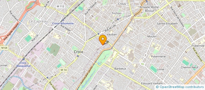 localisation de l'entreprise SCI DE LA RUE DELESALLE à CROIX
