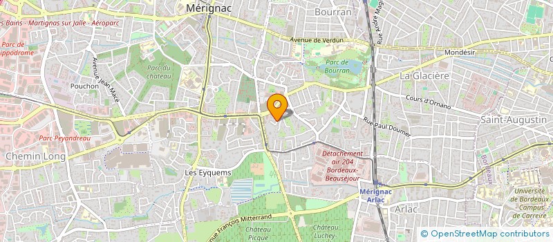 localisation de l'entreprise SCI DE LA RUE DELORD  MERIGNAC