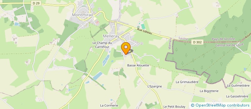 localisation de l'entreprise SCI DE LA RUE DES BONNES DAMES  MELLERAY