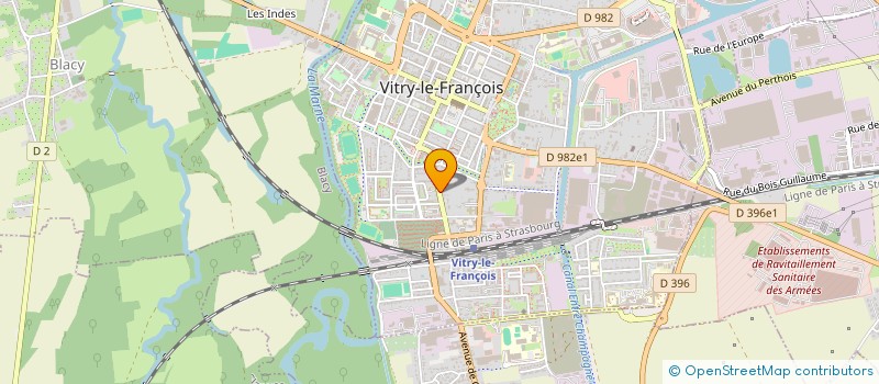 localisation de l'entreprise SCI DE LA RUE DES BUCHETTES à VITRY-LE-FRANCOIS