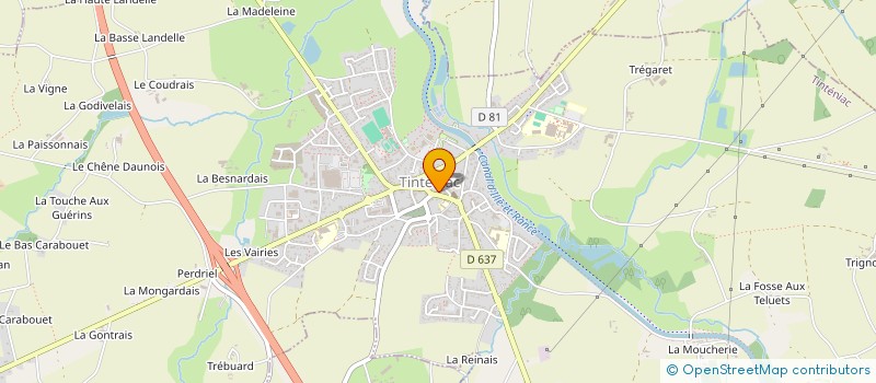 localisation de l'entreprise SCI DE LA RUE DES DAMES  TINTENIAC