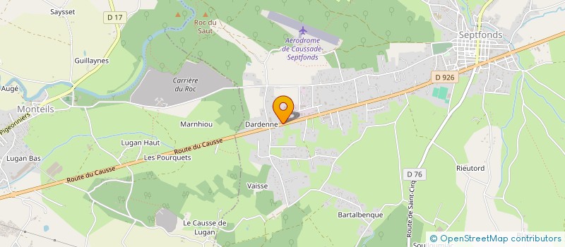 localisation de l'entreprise SCI DE LA RUE DES DEMOISELLES  SEPTFONDS