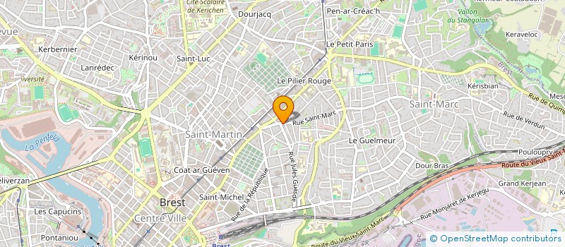 localisation de l'entreprise SCI DE LA RUE DES DOUVES à BREST