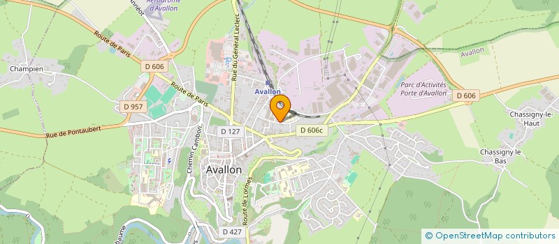 localisation de l'entreprise SCI DE LA RUE DES ECOLES à AVALLON
