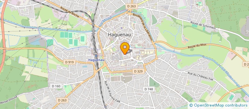 localisation de l'entreprise SCI DE LA RUE DES FRANCISCAINS  HAGUENAU