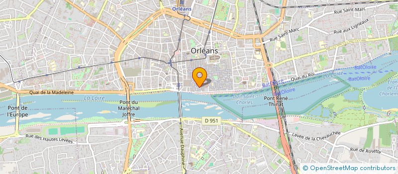 localisation de l'entreprise SCI DE LA RUE DES HALLES à ORLEANS