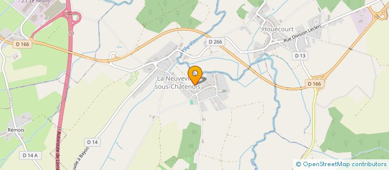 localisation de l'entreprise SCI DE LA RUE DES HALLES  LA NEUVEVILLE-SOUS-CHATENOIS