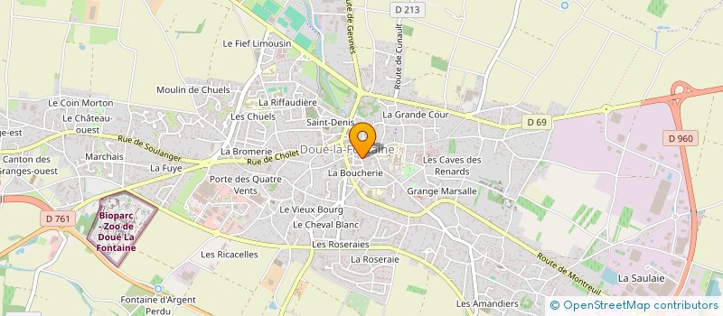 localisation de l'entreprise SCI DE LA RUE DES HALLES  DOUE-EN-ANJOU