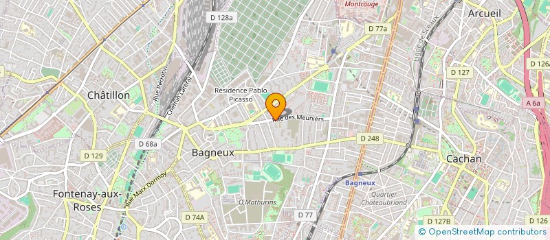 localisation de l'entreprise SCI DE LA RUE DES MEUNIERS à BAGNEUX