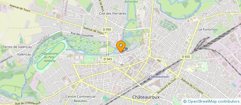 localisation de l'entreprise SCI DE LA RUE DES PONTS à CHATEAUROUX