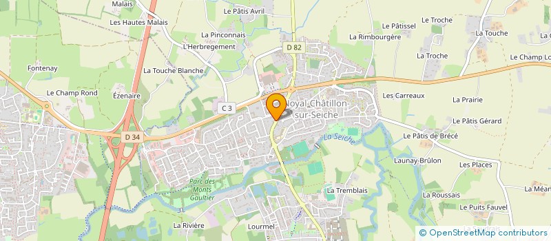 localisation de l'entreprise SCI DE LA RUE DES POTIERS  NOYAL-CHATILLON-SUR-SEICHE