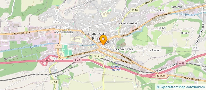 localisation de l'entreprise SCI DE LA RUE DES RECOLLETS  LA TOUR-DU-PIN