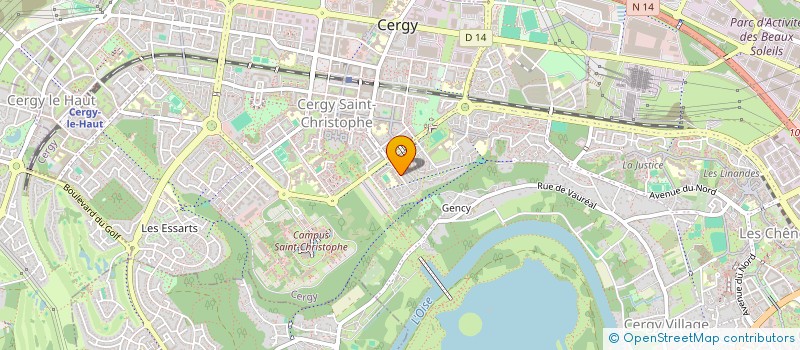 localisation de l'entreprise SCI DE LA RUE DES ROULANTS  CERGY