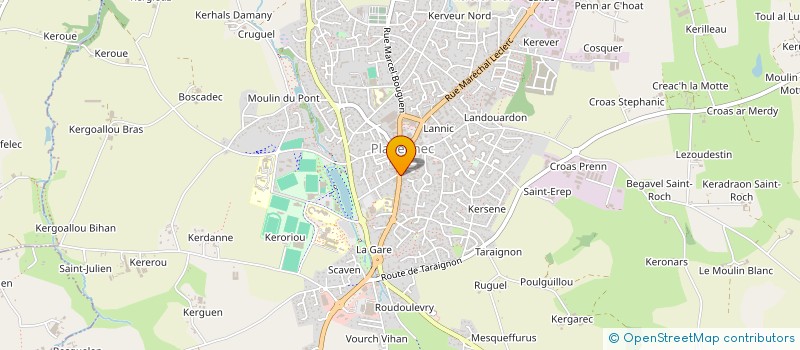 localisation de l'entreprise SCI DE LA RUE DES TROIS FRERES LE ROY  PLABENNEC