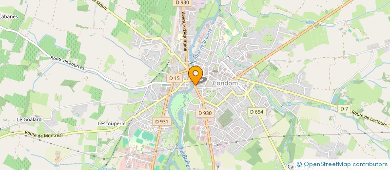 localisation de l'entreprise SCI DE LA RUE DES URSULINES  CONDOM