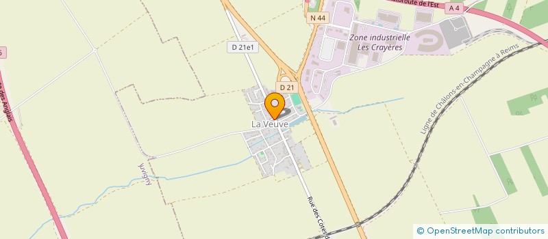 localisation de l'entreprise SCI DE LA RUE DES VERGERS  LA VEUVE