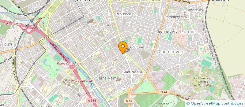 localisation de l'entreprise SCI DE LA RUE DIDEROT à REIMS