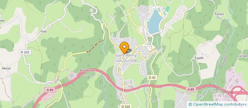 localisation de l'entreprise SCI DE LA RUE DR RODIER  SAINT-REMY-SUR-DUROLLE
