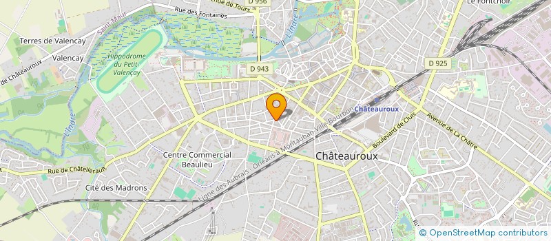 localisation de l'entreprise SCI DE LA RUE DU 90EME REGIMENT D'INFANTERIE à CHATEAUROUX