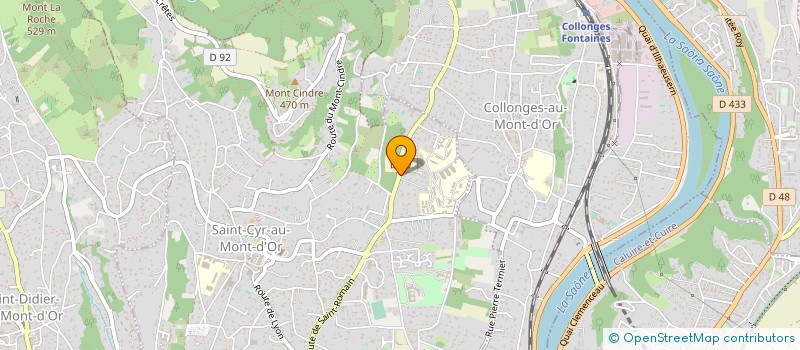 localisation de l'entreprise SCI DE LA RUE DU BOIS CRANCE  SAINT-CYR-AU-MONT-D'OR