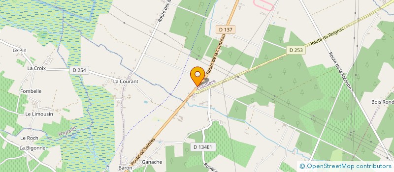 localisation de l'entreprise SCI DE LA RUE DU BOURGUET  ETAULIERS