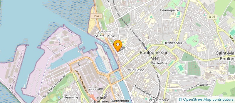 localisation de l'entreprise SCI DE LA RUE DU CHATEAU  BOULOGNE-SUR-MER