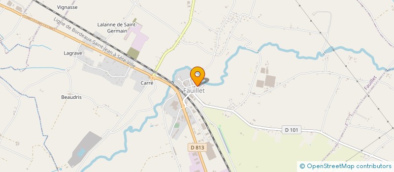 localisation de l'entreprise SCI DE LA RUE DU CHATEAU  FAUILLET