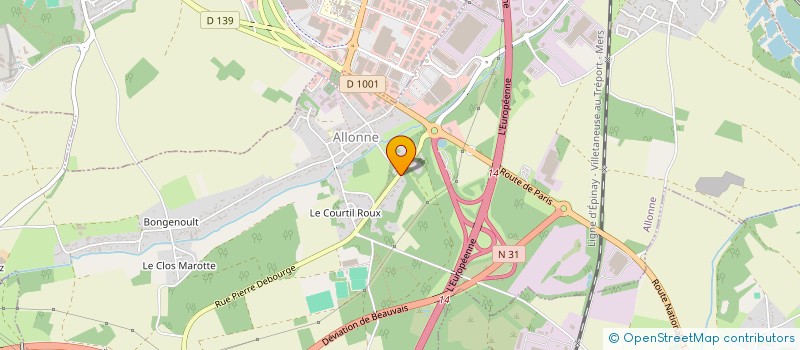 localisation de l'entreprise SCI DE LA RUE DU CHATEAU  ALLONNE