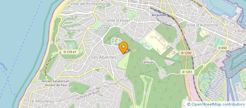 localisation de l'entreprise SCI DE LA RUE DU CHATEAU  ARCACHON