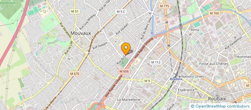 localisation de l'entreprise SCI DE LA RUE DU CONGO  TOURCOING