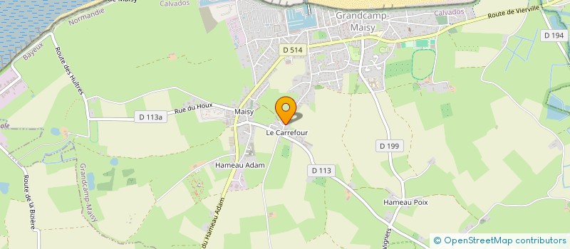 localisation de l'entreprise SCI DE LA RUE DU DOCTEUR BOUTROIS  GRANDCAMP-MAISY